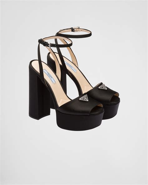 prada black studded heels|prada black high heels.